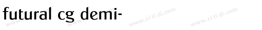 futural cg demi字体转换